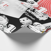 Karten und Würfel Geschenkpapier (Ecke)