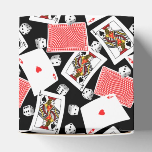 Karten und Würfel Geschenkschachtel (Oben)