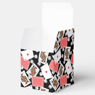 Karten und Würfel Geschenkschachtel