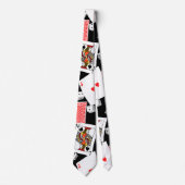 Karten und Würfel Krawatte (Vorderseite)