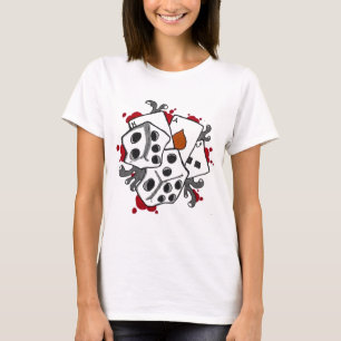 Karten und Würfel T-Shirt
