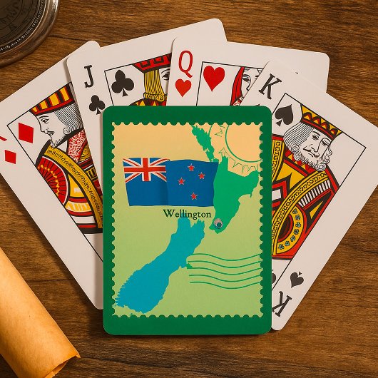 Karten von Neuseeland Spielkarten