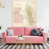 Karten von New Auburn, Minnesota Leinwanddruck (Insitu (Wohnzimmer))