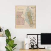 Karten von New Auburn, Minnesota Poster (Heimbüro)