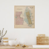 Karten von New Auburn, Minnesota Poster (Küche)