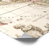 Karten von Nord- und Südamerika (1680-1742) Poster (Ecke)