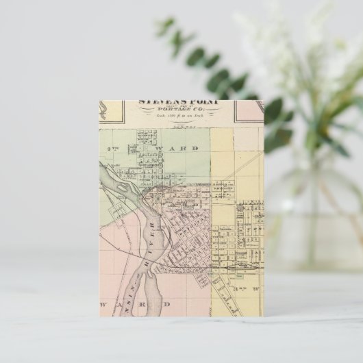 Karten von Stevens Point, Elroy und Wonewoc (Stehend Vorderseite)