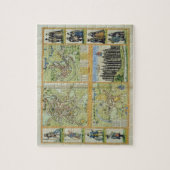 Karten von York, von Shrewsbury, von Lancaster und Puzzle (Vertikal)