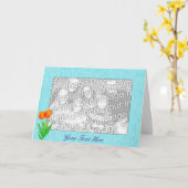 Karten Vorlage - Frühlings Tulpen (Gelbe Blume)
