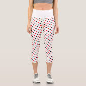 Karten Wiederholen Muster Yoga Capris (Vorderseite)