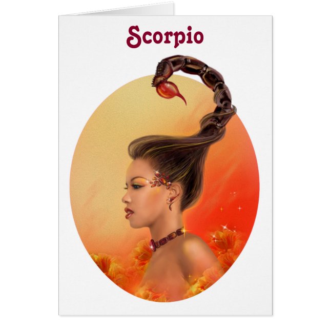 Karten Zodiac - Fantasy Scorpio (Vorne)
