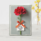 Karten zum Muttertag mit zerknitterten Blütenblätt (Gelbe Blume)