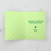 Karten zum St. Patrick's Day mit Shamrock Sparkle (Innenseite)