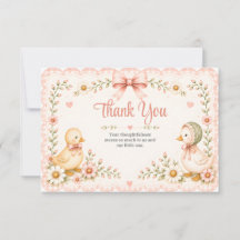 Karten zur Danksagung Little Duckling Dreams