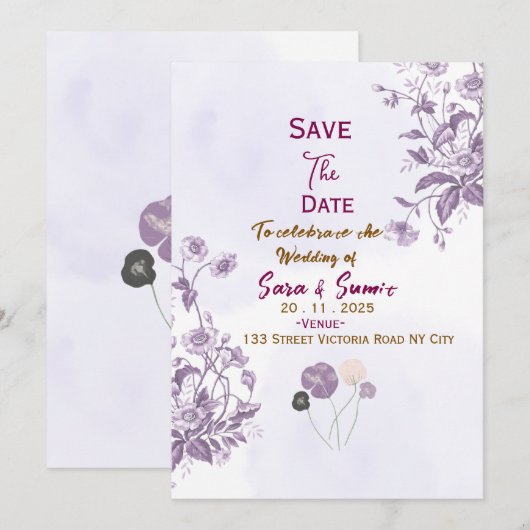 Karten zur Vorankündigung (Vorne/Hinten)