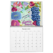 Kartenabdeckung für die Blume Kalender (Jan 2026)