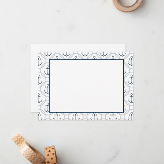 Kartenanker Mitteilungskarte (Vorderseite/Rückseite Beispiel)