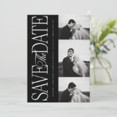 Kartenankündigung mit Foto zur Vorabanzeige des Ho Save The Date (Stehend Vorderseite)