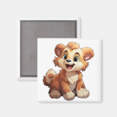 Kartenbärillustration Magnet (Vorderseite/Rückseite)