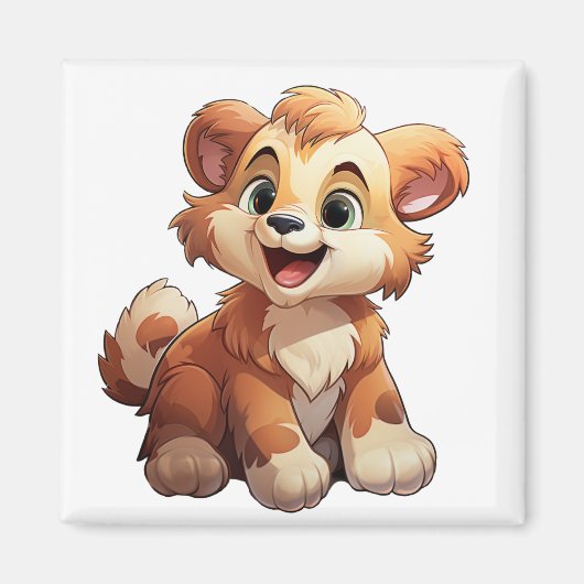 Kartenbärillustration Magnet (Vorne)