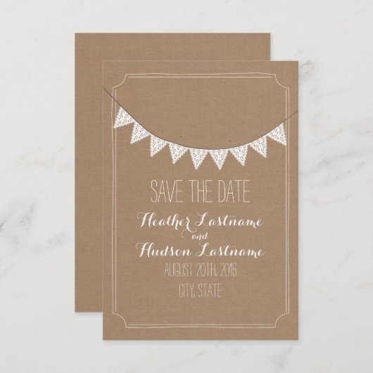 Kartenbestand Inspiriert Augenlidjagd Save the Dat Save The Date (Vorne/Hinten)