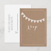 Kartenbestand Inspiriert Eyelet Bunting RSVP Karte (Vorne/Hinten)