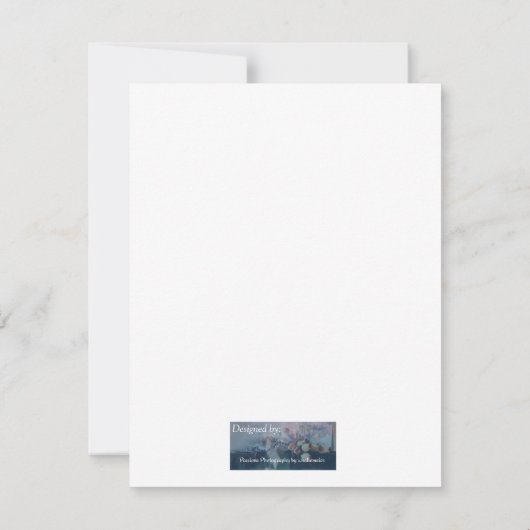 Kartenbeweis Großmutter-Vase Dankeskarte (Rückseite)