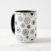 Kartenblumen-Kaffeetasse Tasse (Vorderseite Links)