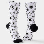 Kartenblumen Socken (Gewinkelt)