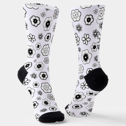 Kartenblumen Socken (Gewinkelt)