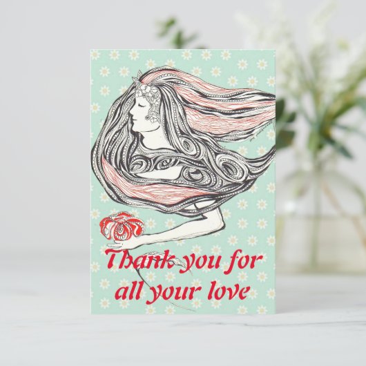 Kartendanke RSVP Karte (Stehend Vorderseite)