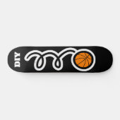 Kartendeck für Basketball-Designs in Monogramm Skateboard (Horizontal)