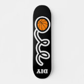 Kartendeck für Basketball-Designs in Monogramm Skateboard (Vorne)