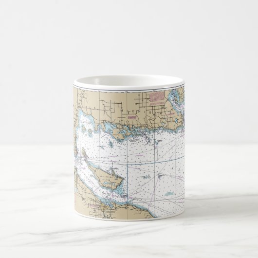 Kartendekor Kaffeetasse (Mittel)