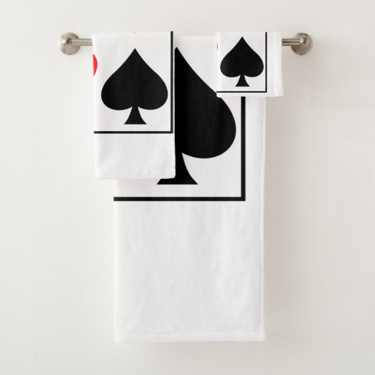 Kartendesign, eckige Wand, Taschenuhr Badhandtuch Set (Insitu)