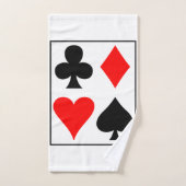 Kartendesign, eckige Wand, Taschenuhr Badhandtuch Set (Handtuch)