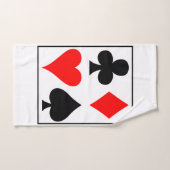 Kartendesign, eckige Wand, Taschenuhr Badhandtuch Set (Handtuch)