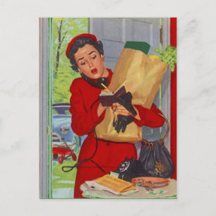 Kartendesign für Rezepte zur Weitergabe von Rezept Postkarte