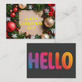 KARTENDESIGN MITTEILUNGSKARTE (Vorne/Hinten)