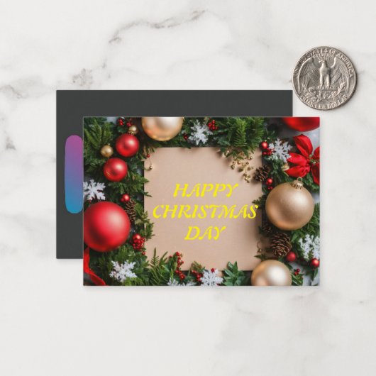 KARTENDESIGN MITTEILUNGSKARTE (Vorderseite/Rückseite Beispiel)