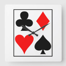 Kartendesign Quadratische Wanduhr