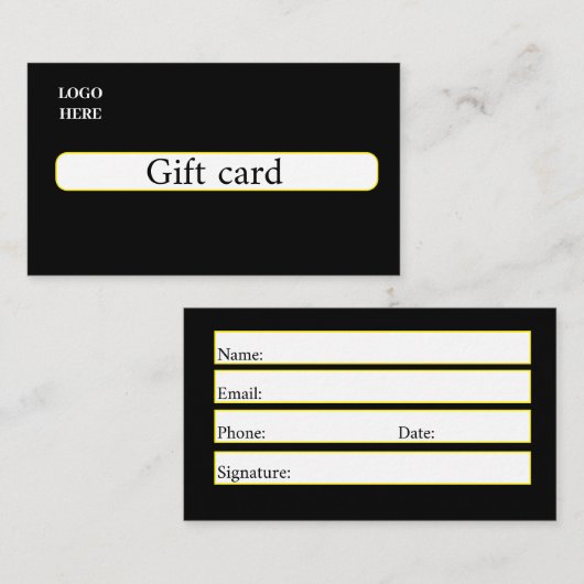 Kartendesign Visitenkarte (Vorne/Hinten)