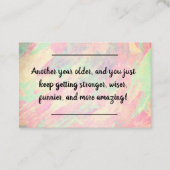 Karteneinlage - Geburtstagsgrüße! Visitenkarte (Vorderseite)