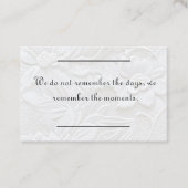 Karteneinsatz - Beileid - Beilage 3 Visitenkarte (Vorderseite)