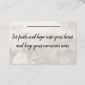 Karteneinsatz - Beileid - Beileid 2 Visitenkarte (Rückseite)