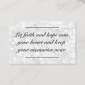 Karteneinsatz - Beileid - Beileid 2 Visitenkarte (Vorderseite)