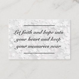 Karteneinsatz - Beileid - Beileid 2 Visitenkarte