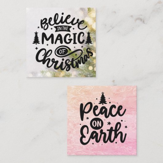 Karteneinsätze für handgefertigte Karten Weihnacht (Vorne/Hinten)