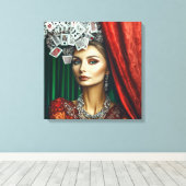 Kartenelemente, Kleidungsdesign, Mode Leinwanddruck (Insitu (Holzboden))