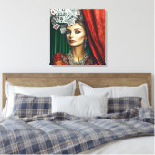 Kartenelemente, Kleidungsdesign, Mode Leinwanddruck (Insitu (Schlafzimmer))